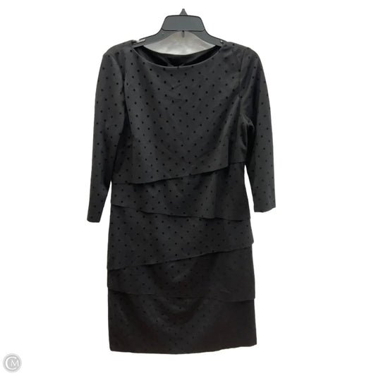 Dress Work By Tahari In Black, Size: 8