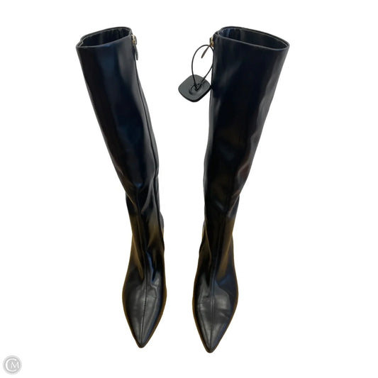 Boots Mid-calf Heels By Nordstrom In Black, Size: 7.5