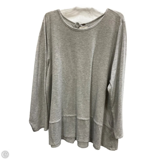 Top Long Sleeve By Cupio In Grey, Size: 2x