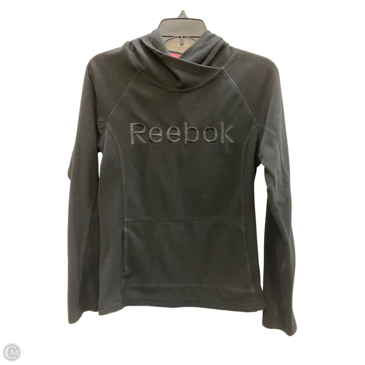 Athletic Sweatshirt Hoodie By Reebok In Black, Size: Sp