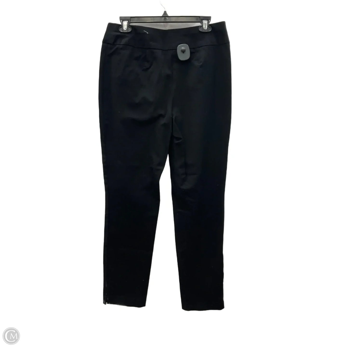 Jeans Skinny By Chicos In Black Denim, Size: M