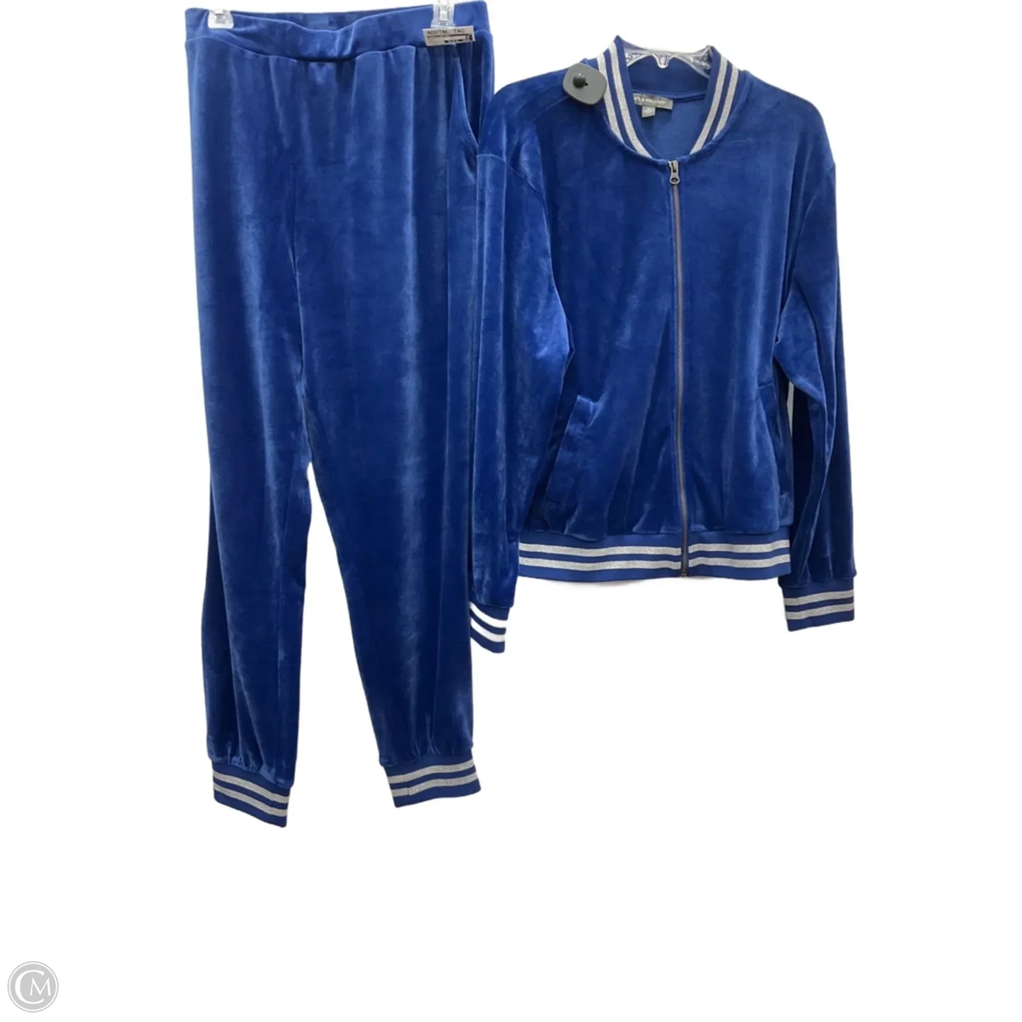 Athletic Pants 2pc By Kate & Mallory In Blue, Size: 1x