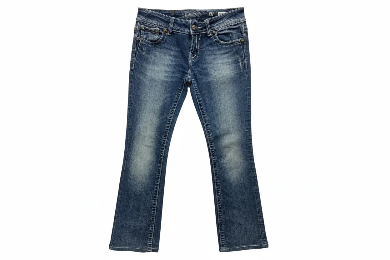 Jeans Boot Cut By Miss Me In Blue Denim, Size: 4