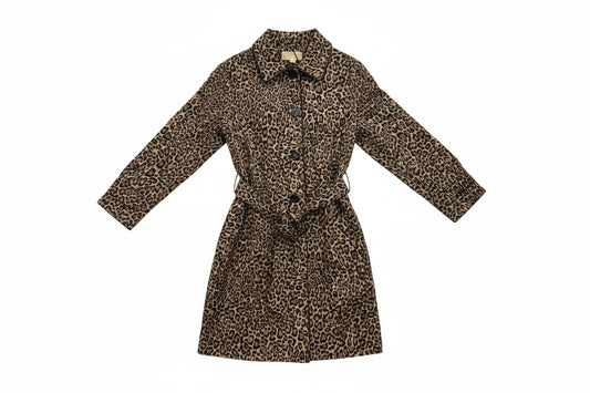 Coat Designer By Michael Kors Collection In Animal Print, Size: Xl