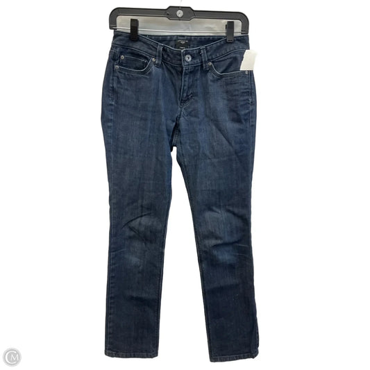 Jeans Straight By Ann Taylor In Blue Denim, Size: 2p