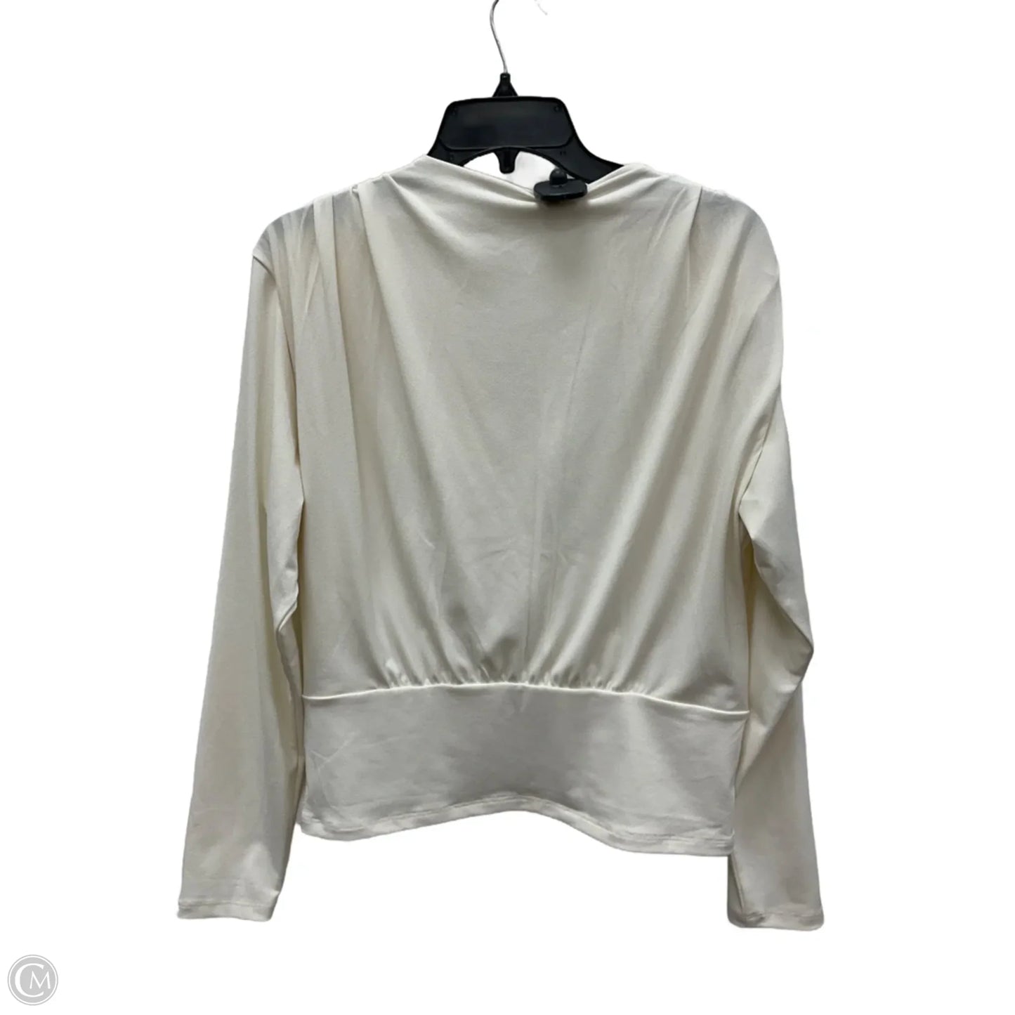 Top Long Sleeve By Abercrombie And Fitch In White, Size: L