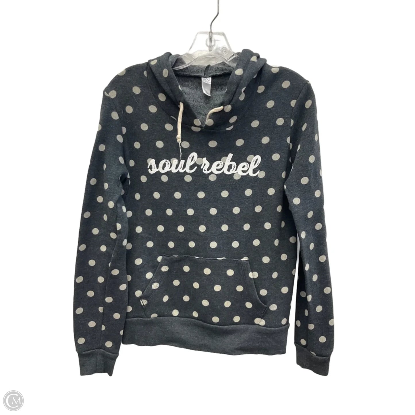 Sweatshirt Hoodie By Alternative In Polkadot Pattern, Size: S