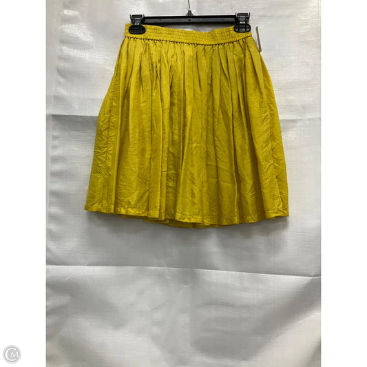 Skirt Mini & Short By Cmc In Yellow, Size: Xs