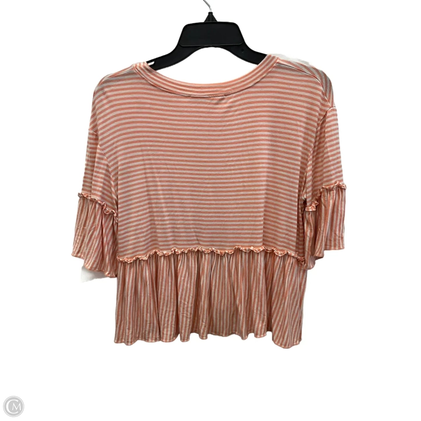 Top Short Sleeve By Altard State In Striped Pattern, Size: M