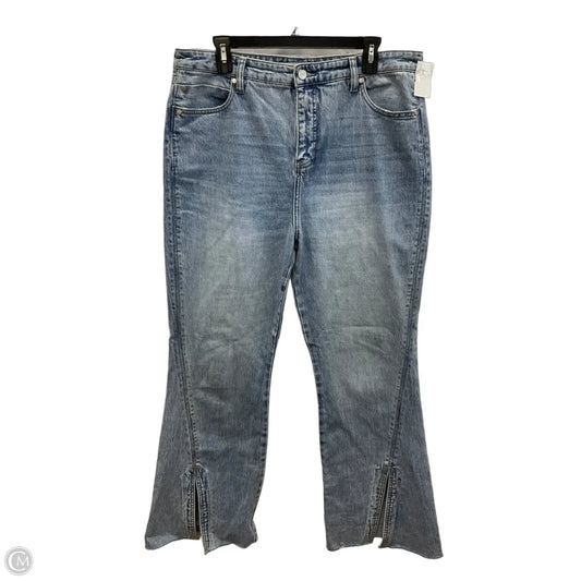 Jeans Flared By Liverpool In Blue Denim, Size: 12