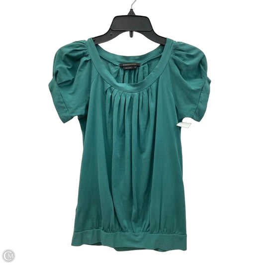 Top Short Sleeve By Bcbgmaxazria In Teal, Size: Xs