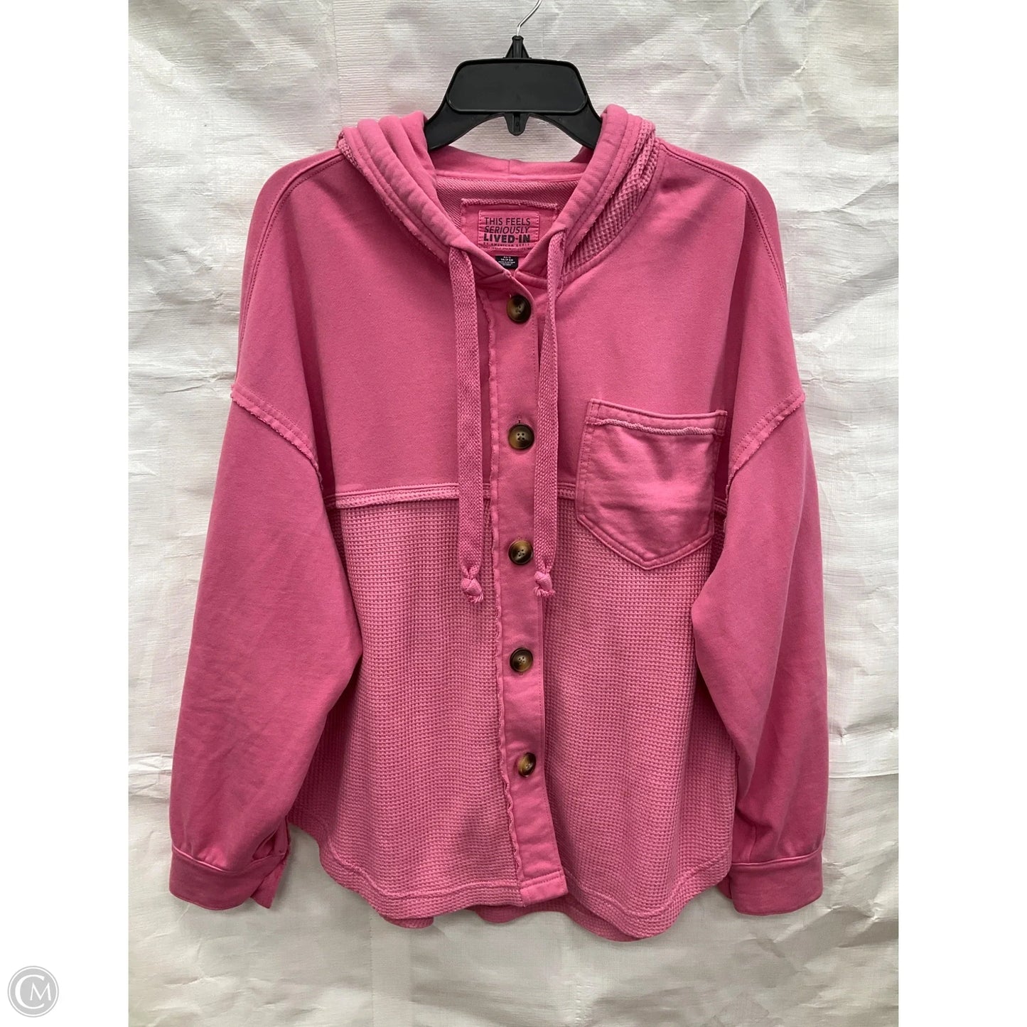 Jacket Fleece By American Eagle In Pink, Size: Xs