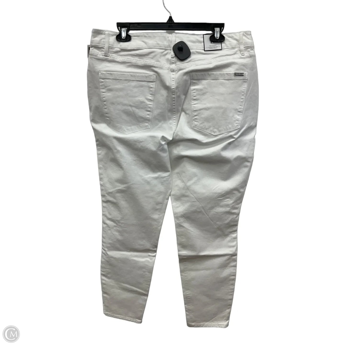 Jeans Straight By White House Black Market In White Denim, Size: 16