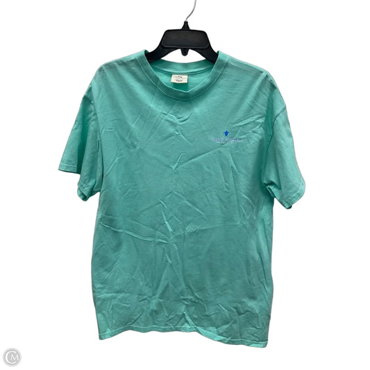 Top Short Sleeve Basic By Simply Southern In Teal, Size: L