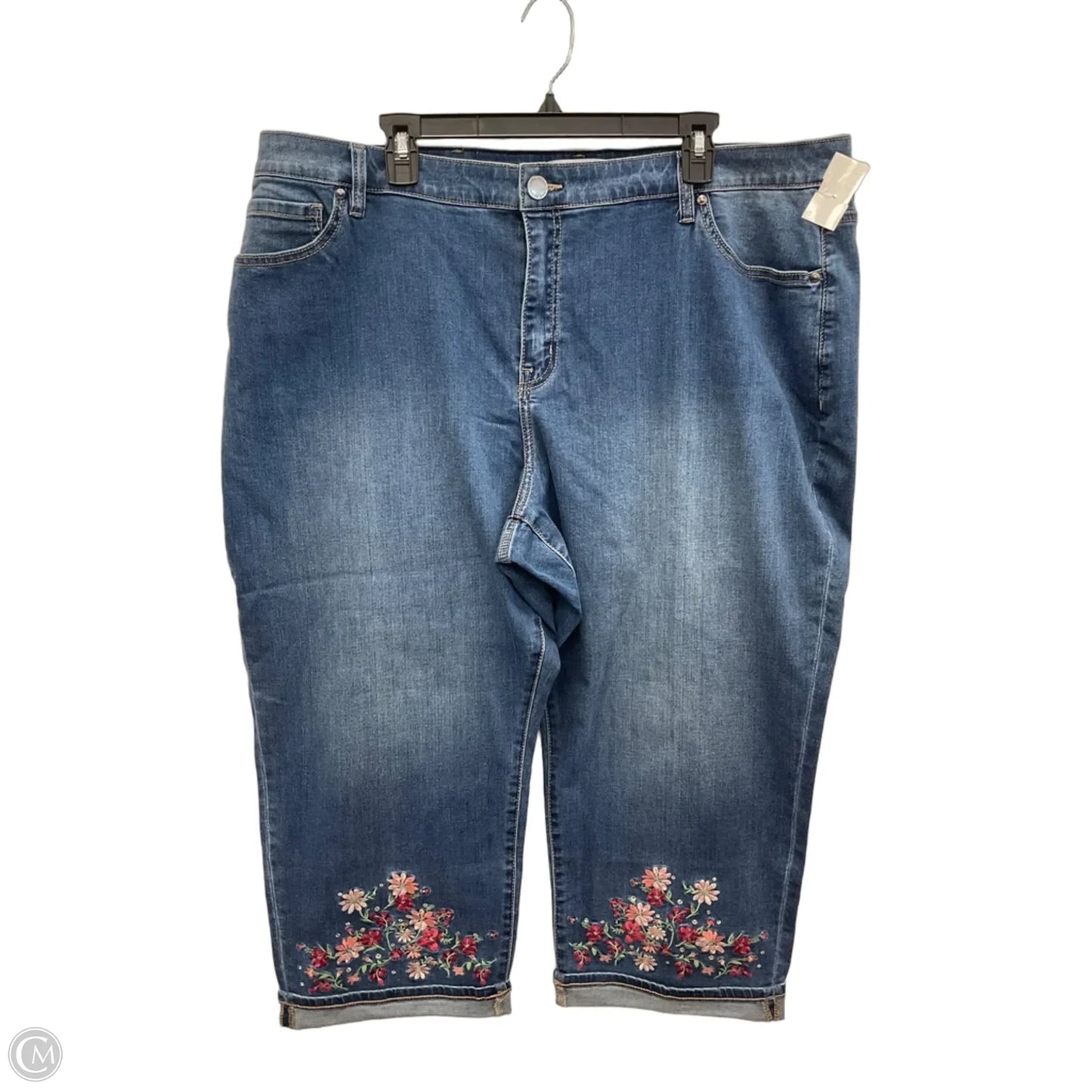 Capris By Lane Bryant In Blue Denim, Size: 22