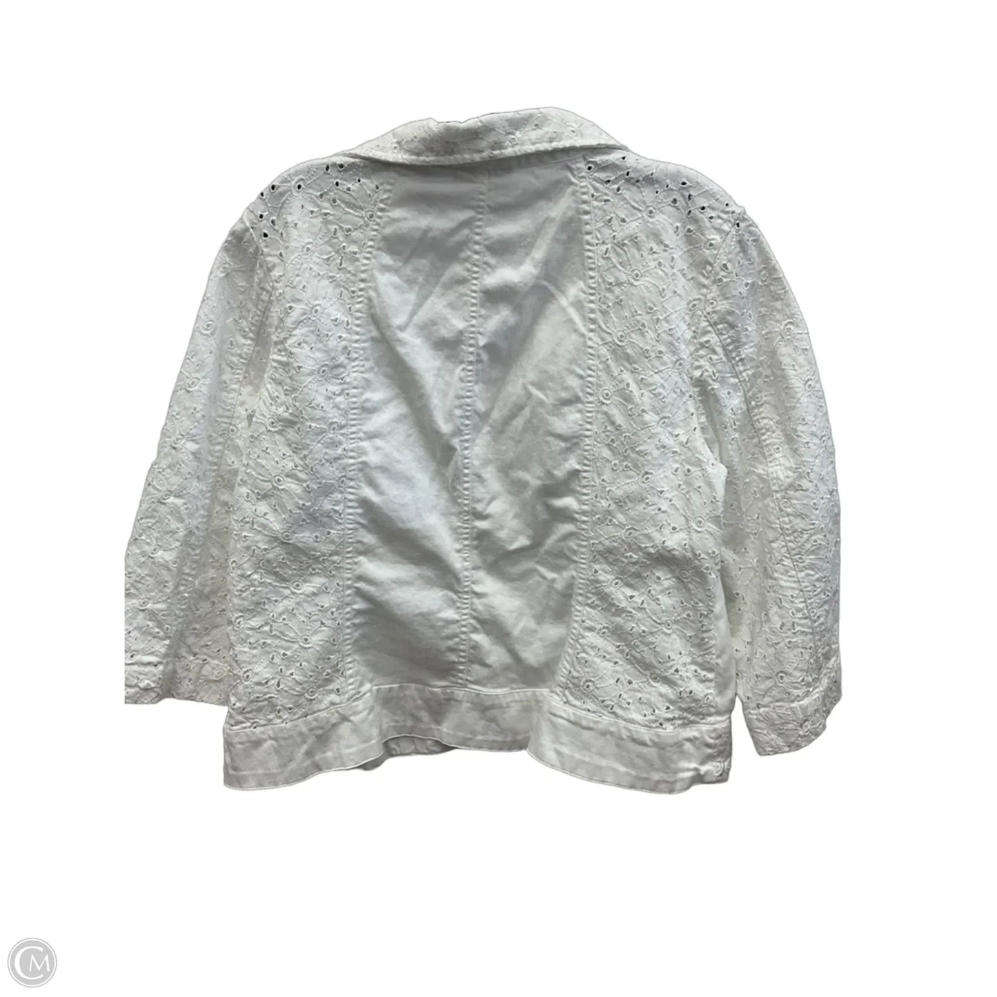Blazer By Chicos In White, Size: Xl