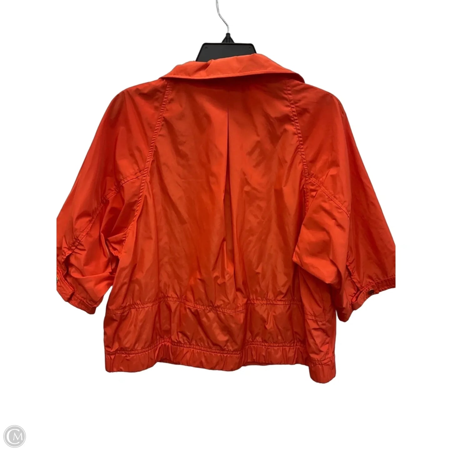 Jacket Windbreaker By Zenergy By Chicos In Orange, Size: L