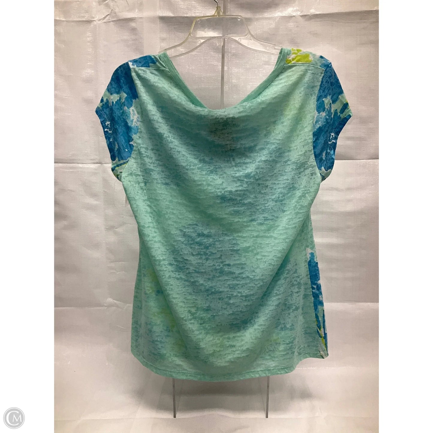 Top Short Sleeve By Inc In Blue & Green, Size: Xl