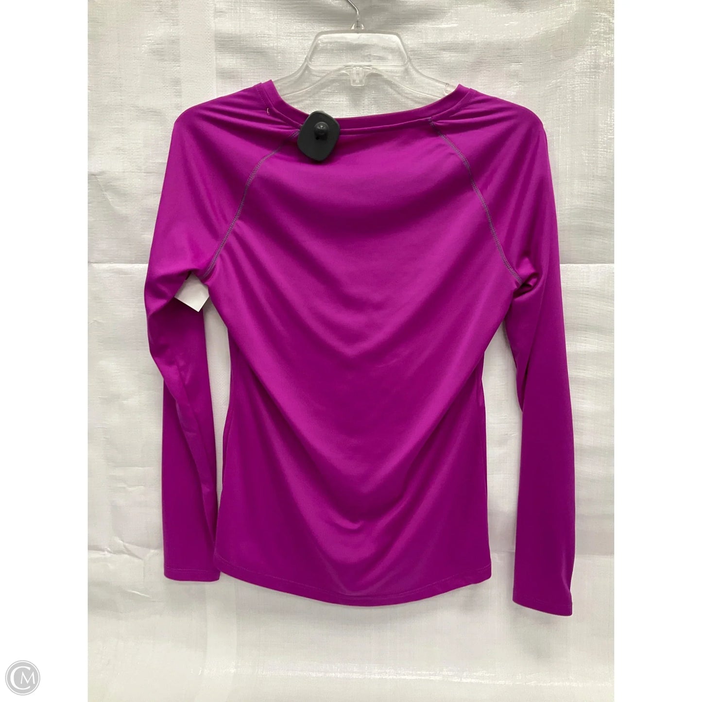 Athletic Top Long Sleeve Collar By Rbx In Pink, Size: M