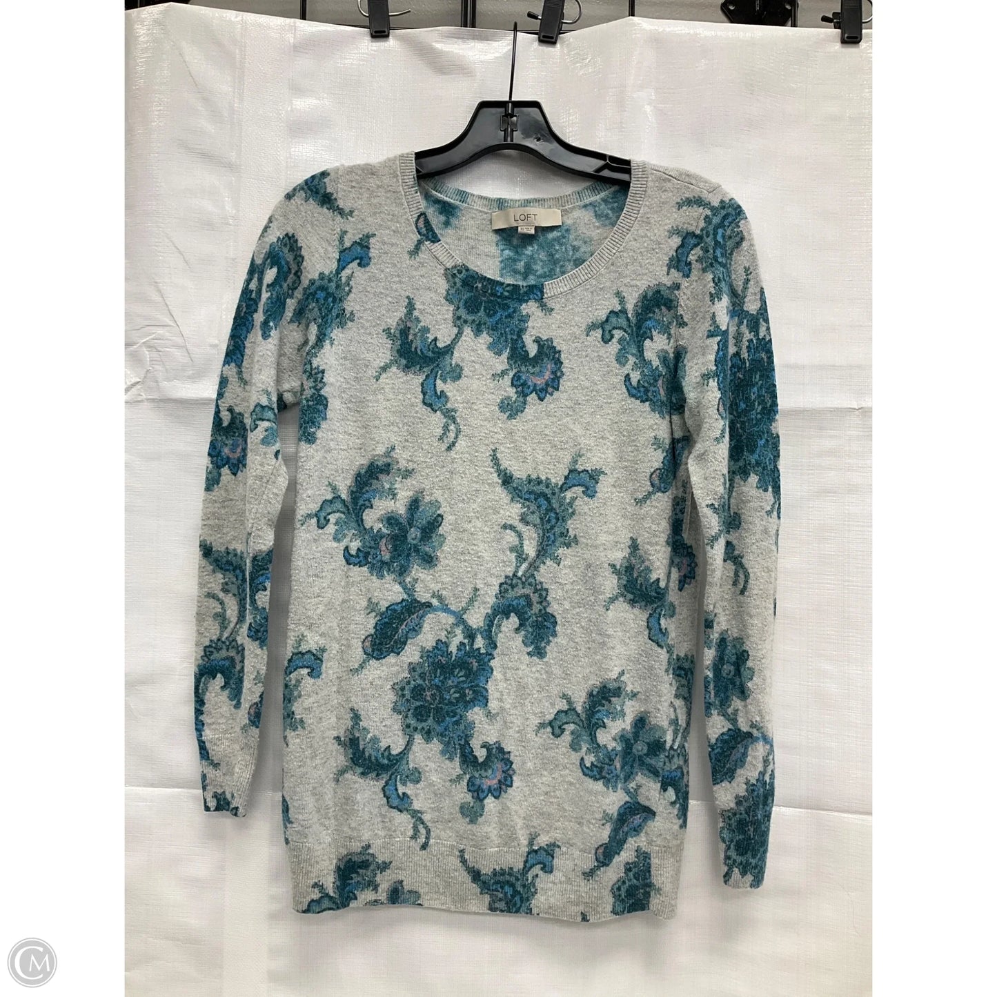 Top Long Sleeve By Loft In Floral Print, Size: Xs