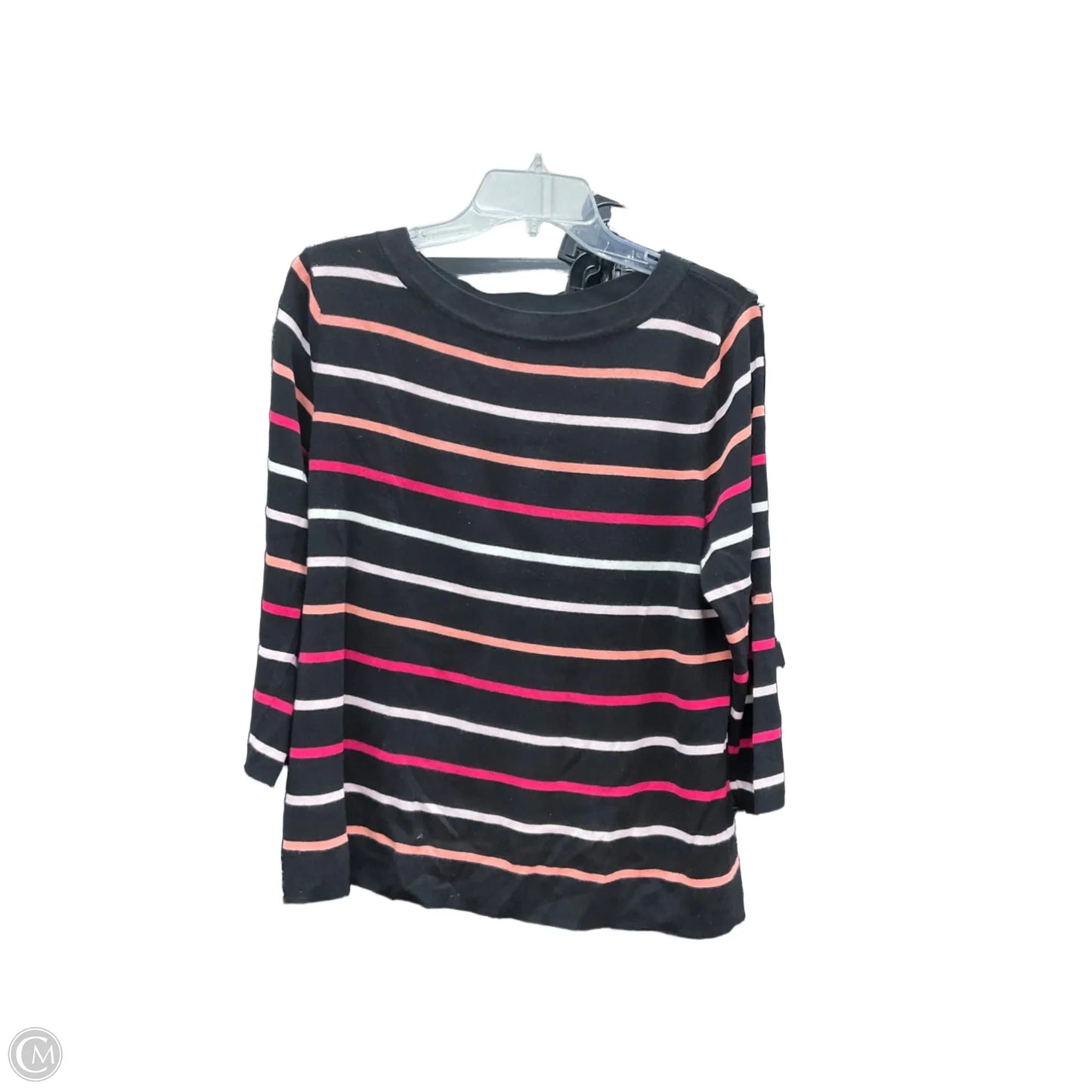 Top Long Sleeve By Talbots In Striped Pattern, Size: Xlp