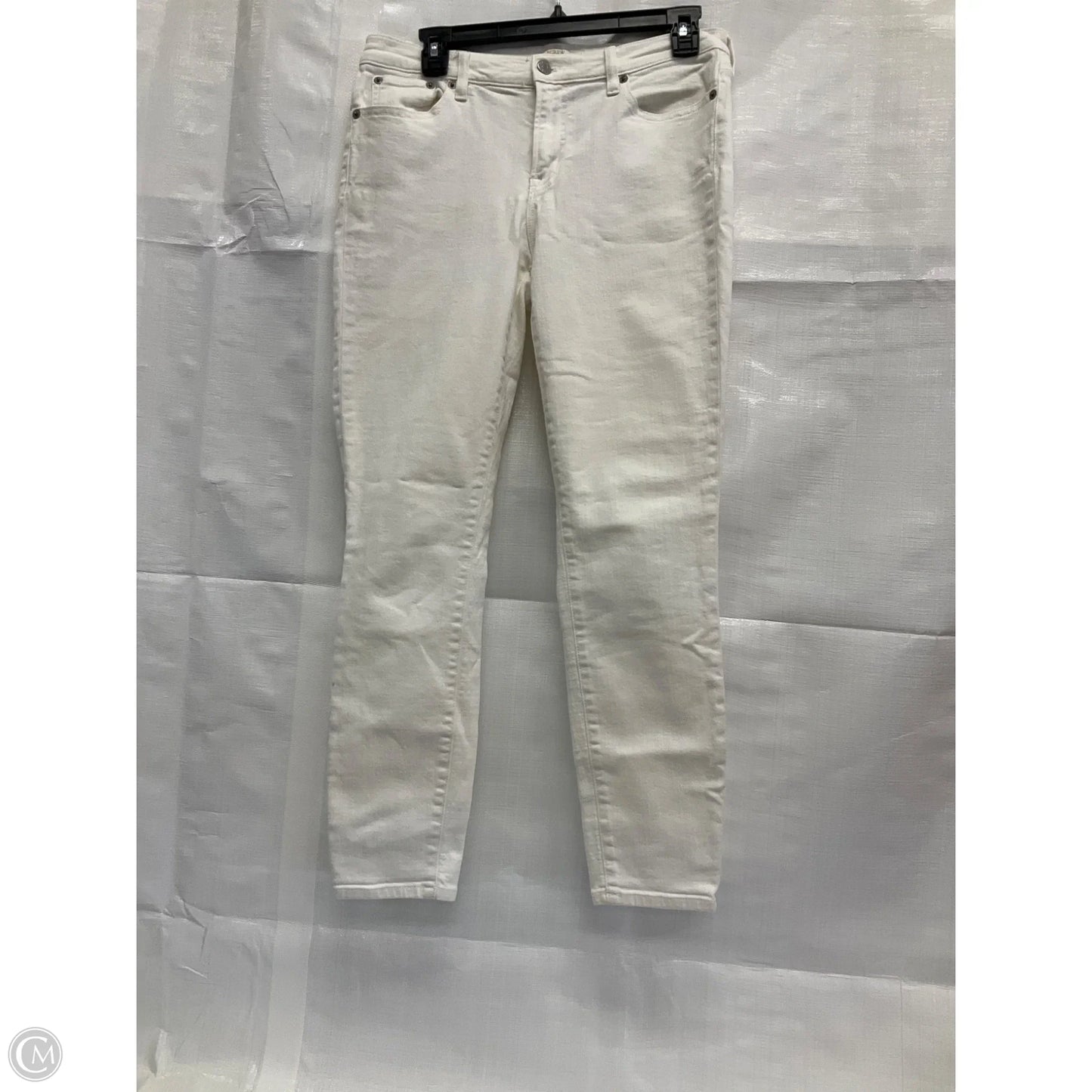 Jeans Skinny By J. Crew In White Denim, Size: 8