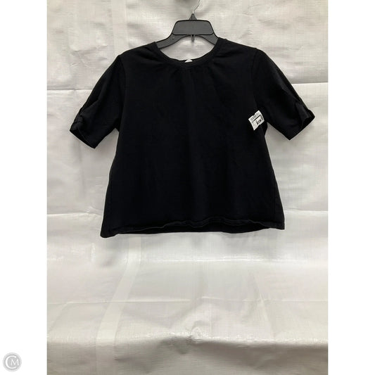 Top Short Sleeve By Velvet In Black, Size: Xs