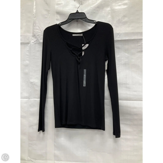 Top Long Sleeve By Red In Black, Size: S