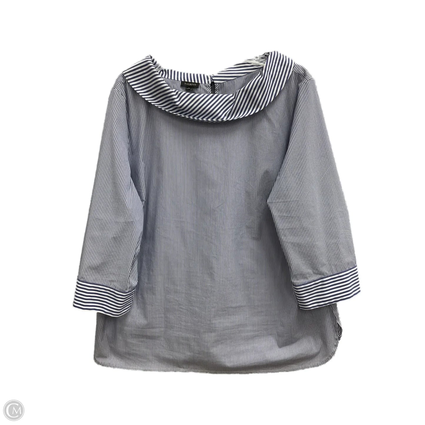 Top Long Sleeve By Talbots In Striped Pattern, Size: Xl
