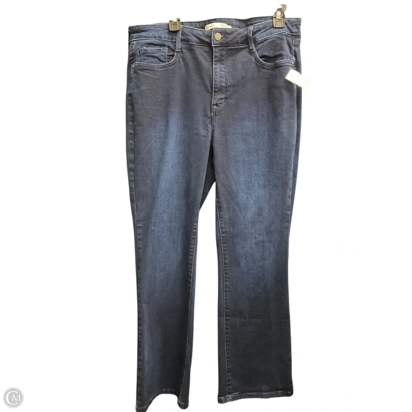 Jeans Boot Cut By Nine West In Blue Denim, Size: 16