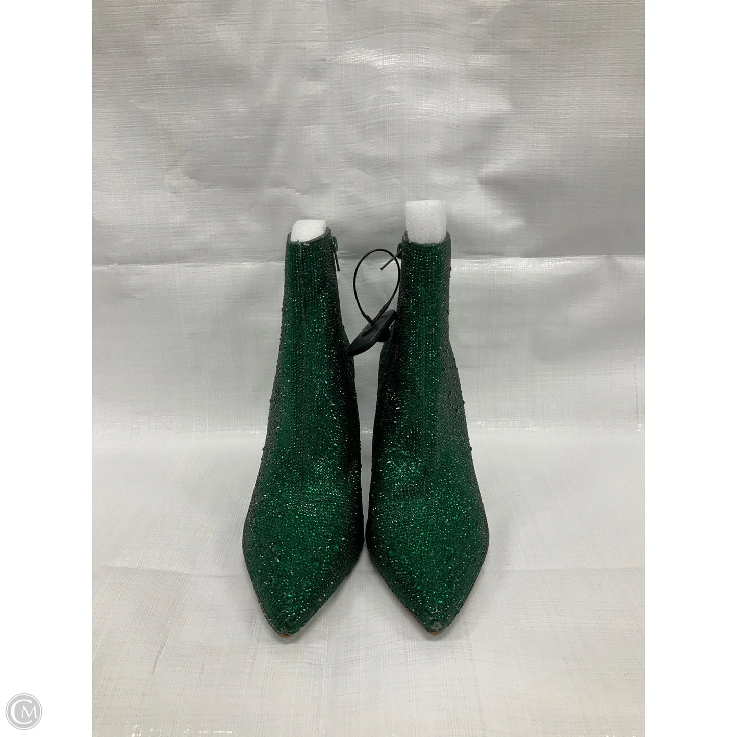 Boots Ankle Heels By Betsey Johnson In Green, Size: 10