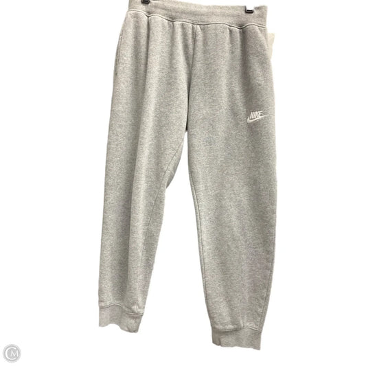 Athletic Pants By Nike In Grey, Size: M