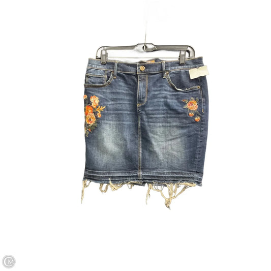 Skirt Midi By Driftwood In Blue Denim, Size: 6