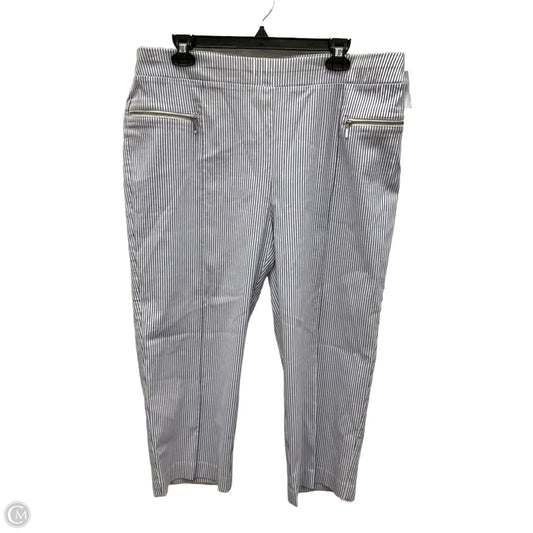 Capris By Chicos In Blue & White, Size: Xl