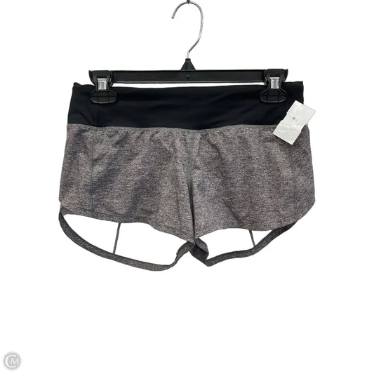 Athletic Shorts By Lululemon In Black & Grey, Size: 4