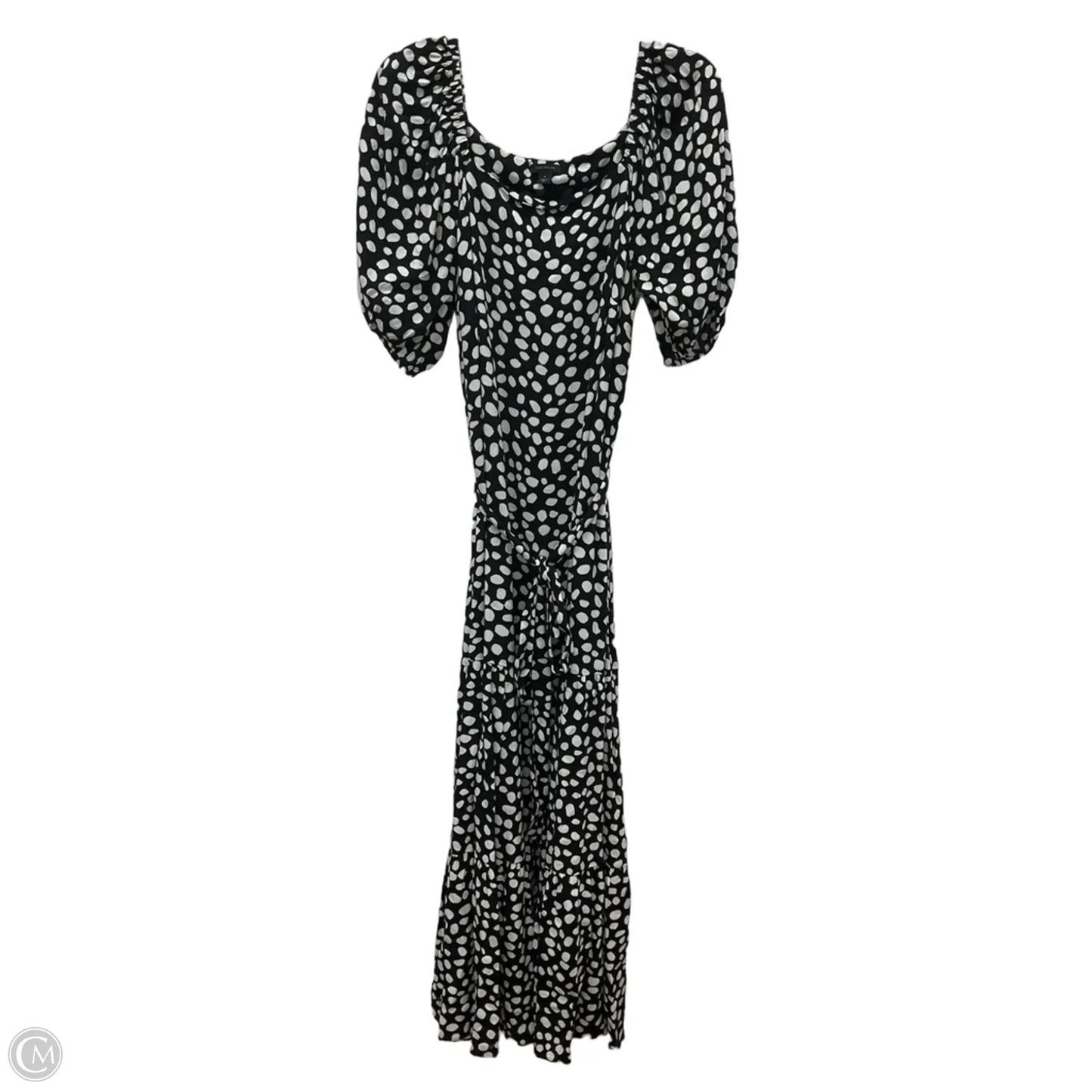 Dress Casual Maxi By Ann Taylor In Black & White, Size: M