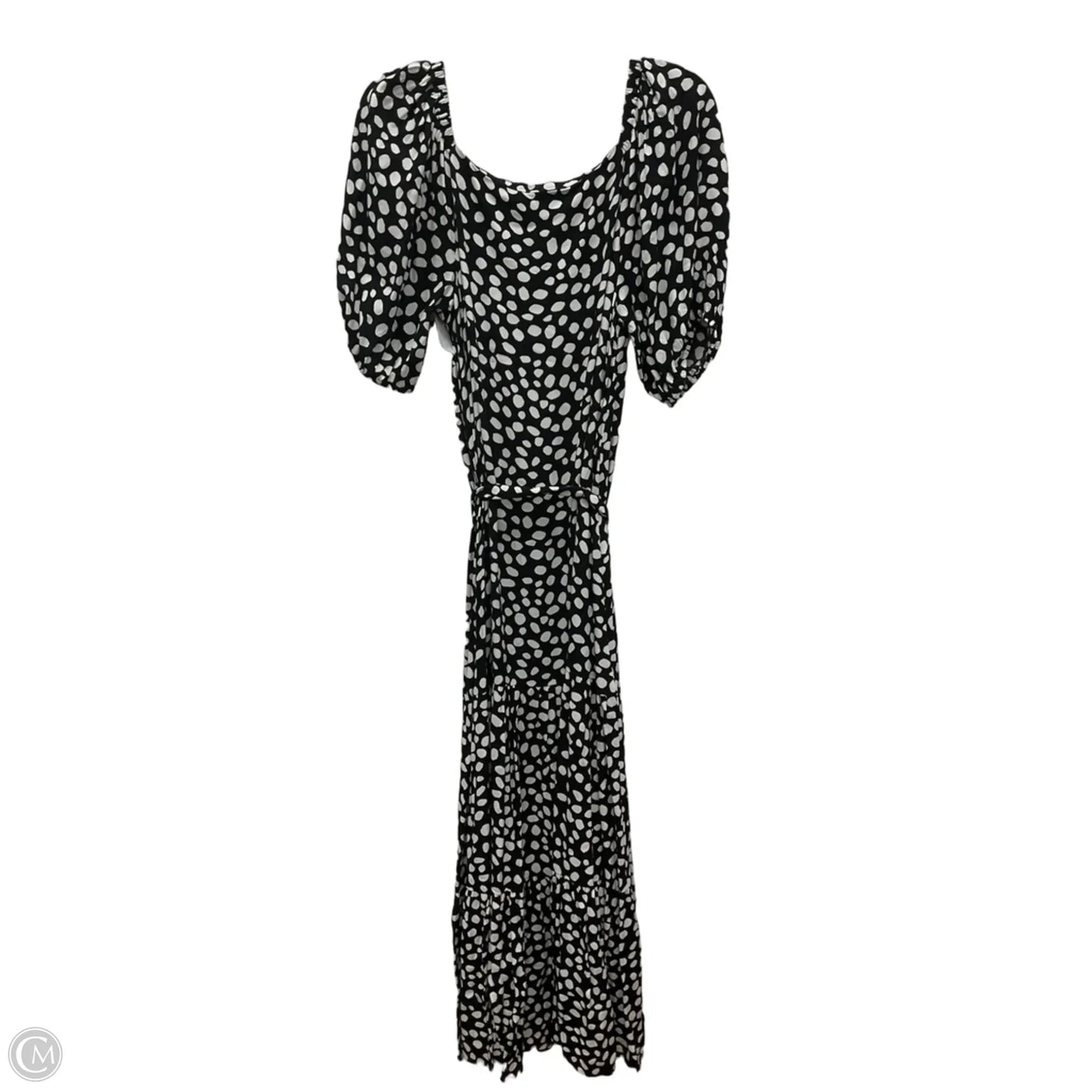 Dress Casual Maxi By Ann Taylor In Black & White, Size: M