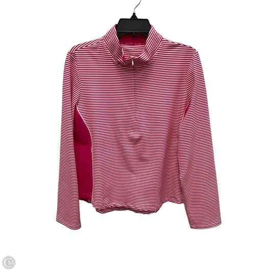 Athletic Top Long Sleeve Crewneck By Tommy Bahama In Pink & White, Size: L