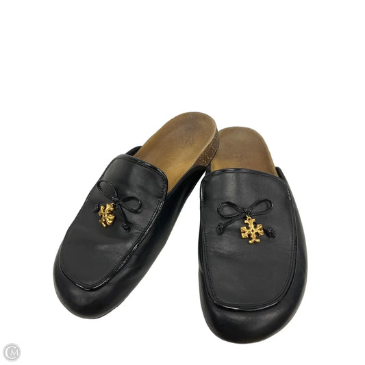Sandals Designer By Tory Burch In Black & Tan, Size: 8