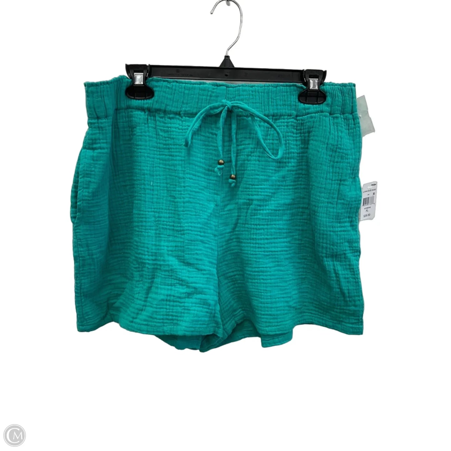 Shorts By Grace + Karma In Teal, Size: Xl