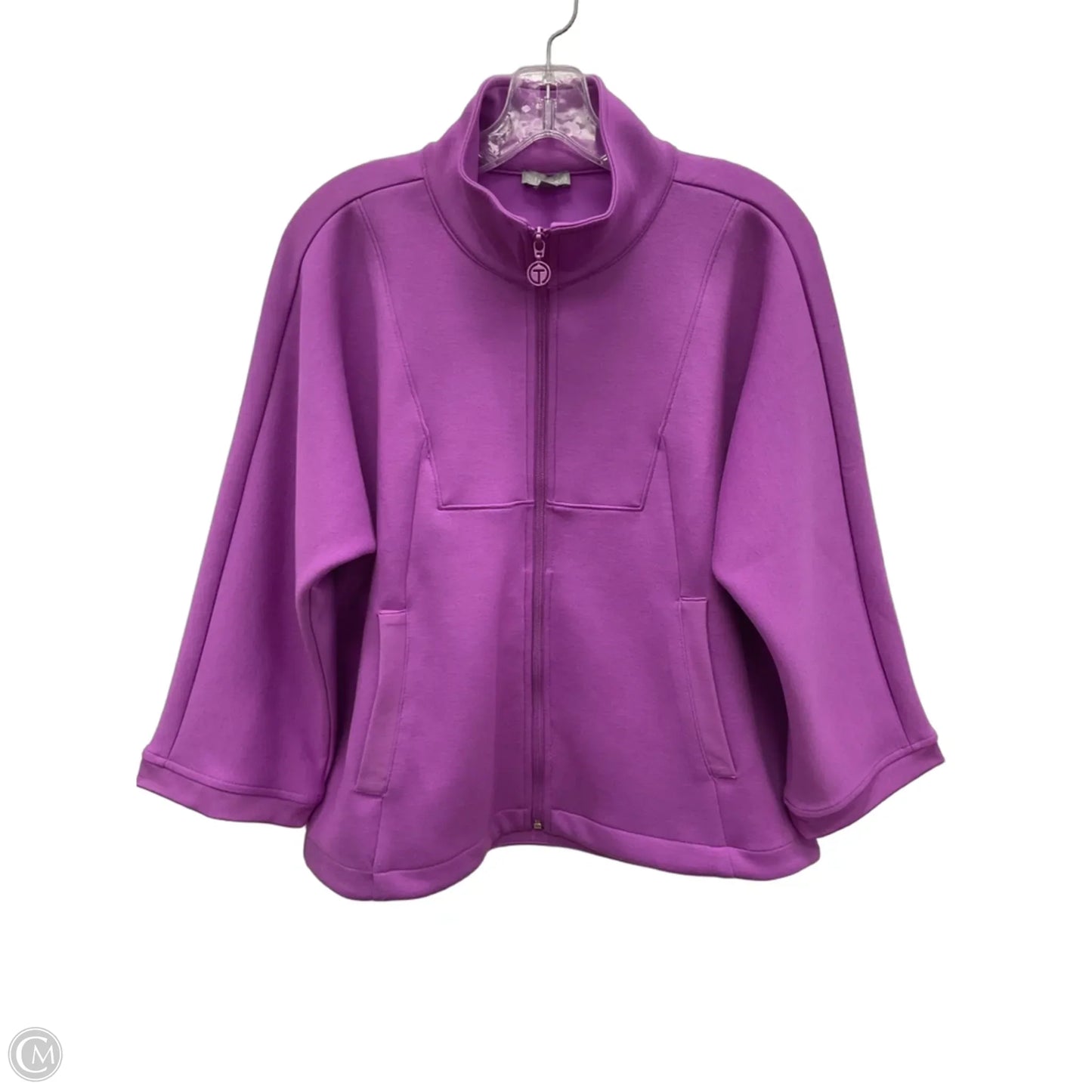 Athletic Jacket By Talbots In Purple, Size: M