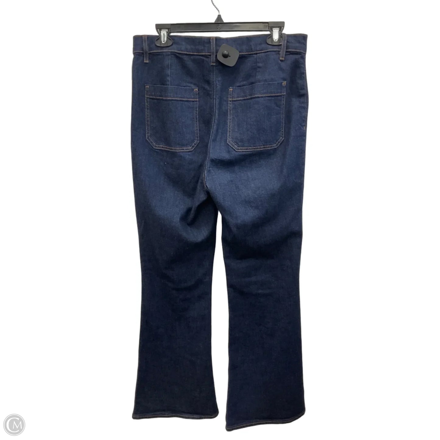 Jeans Flared By Loft In Blue Denim, Size: 10
