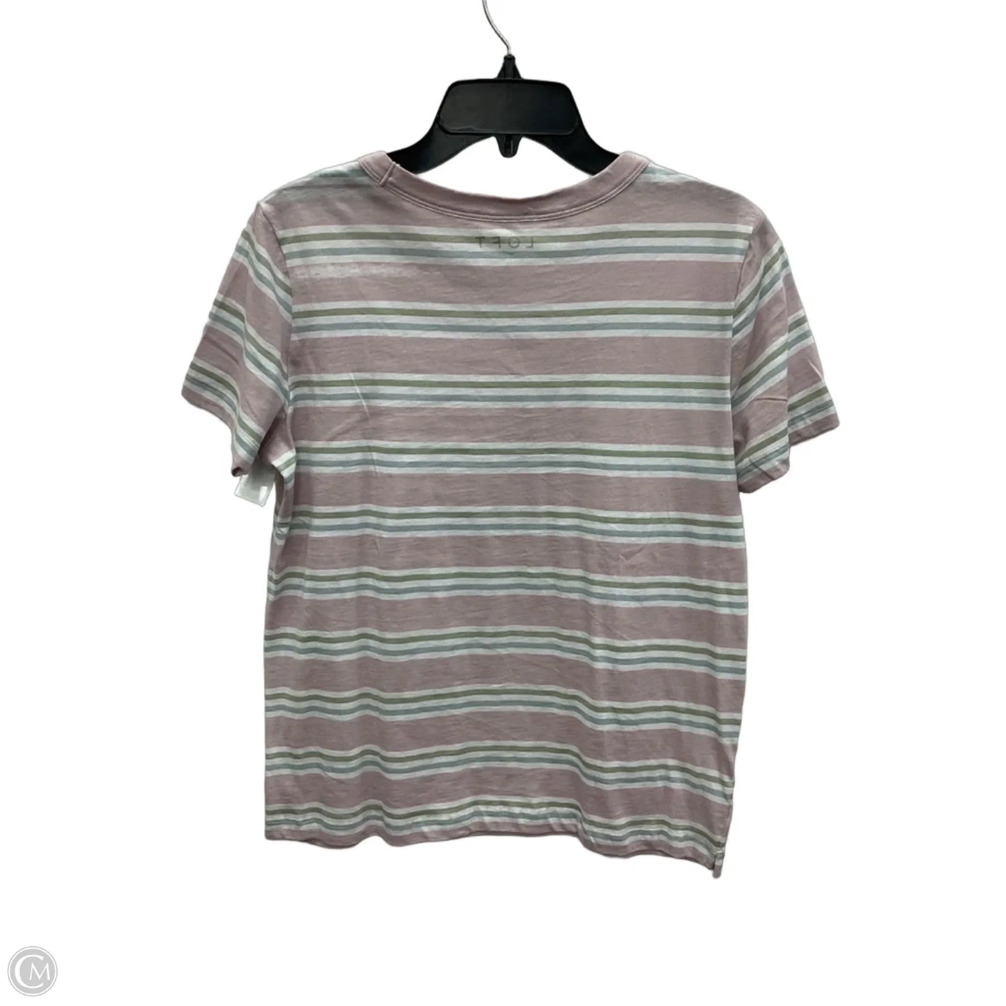 Top Short Sleeve By Loft In Pink, Size: M