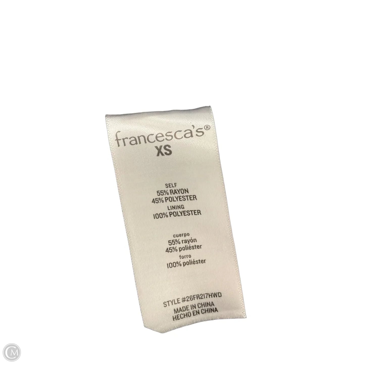 Dress Casual Short By Francesca's In Black, Size: Xs