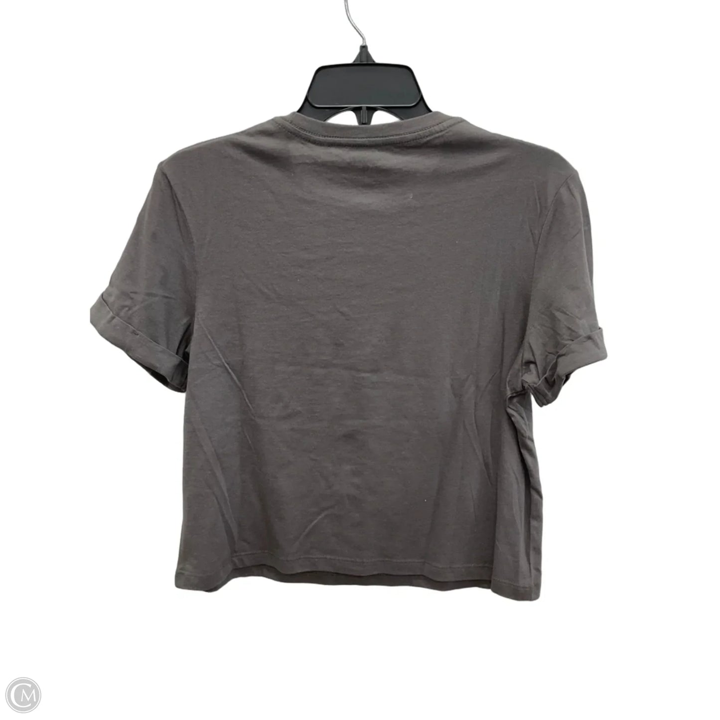 Athletic Top Short Sleeve By Hurley In Grey & Orange, Size: S