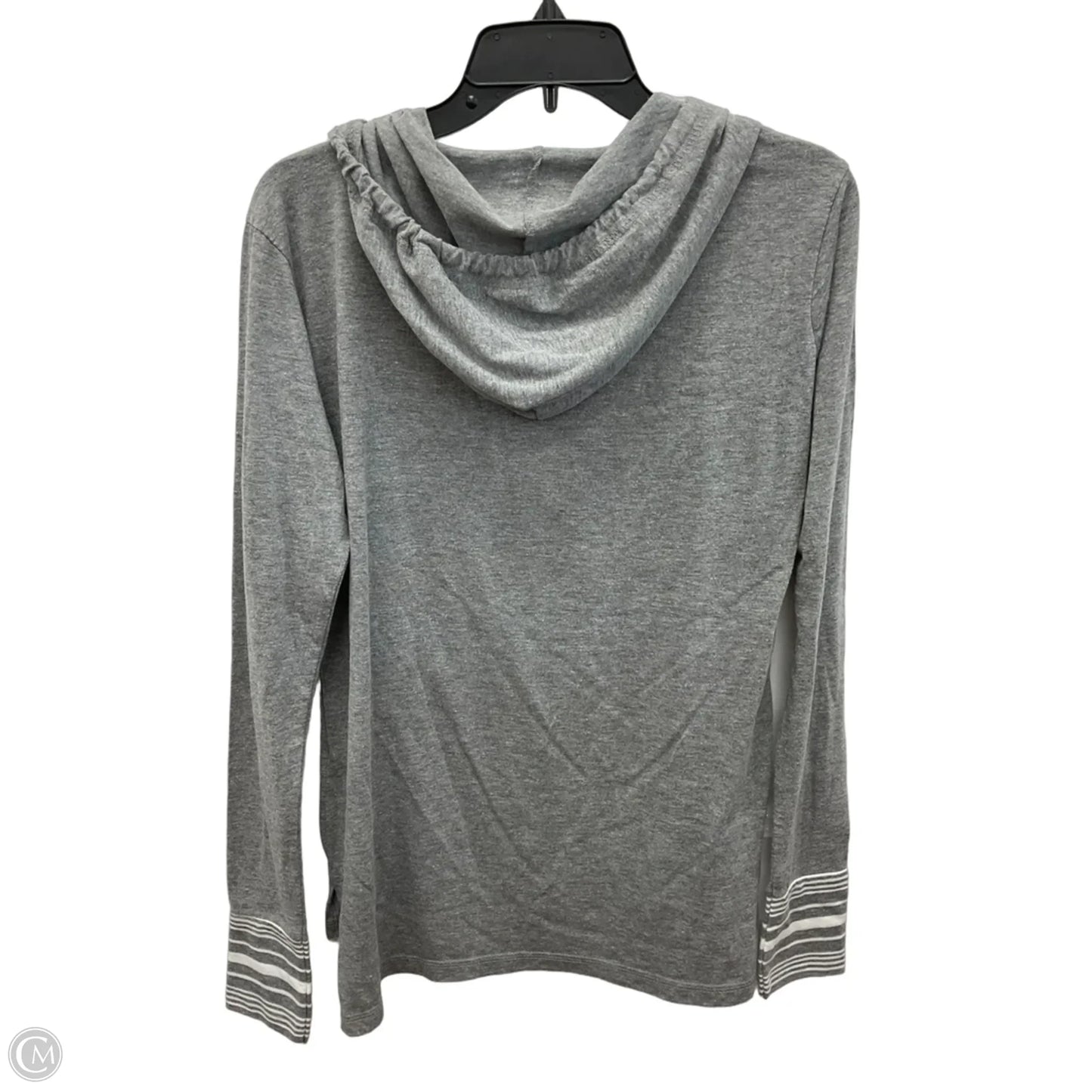 Athletic Top Long Sleeve Hoodie By Clothes Mentor In Grey, Size: S