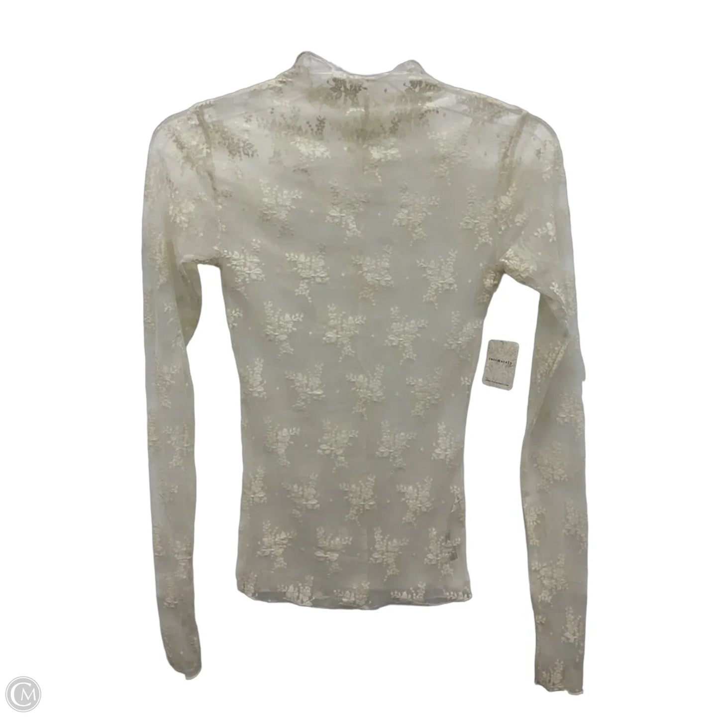 Top Long Sleeve By Free People In Cream, Size: Xs