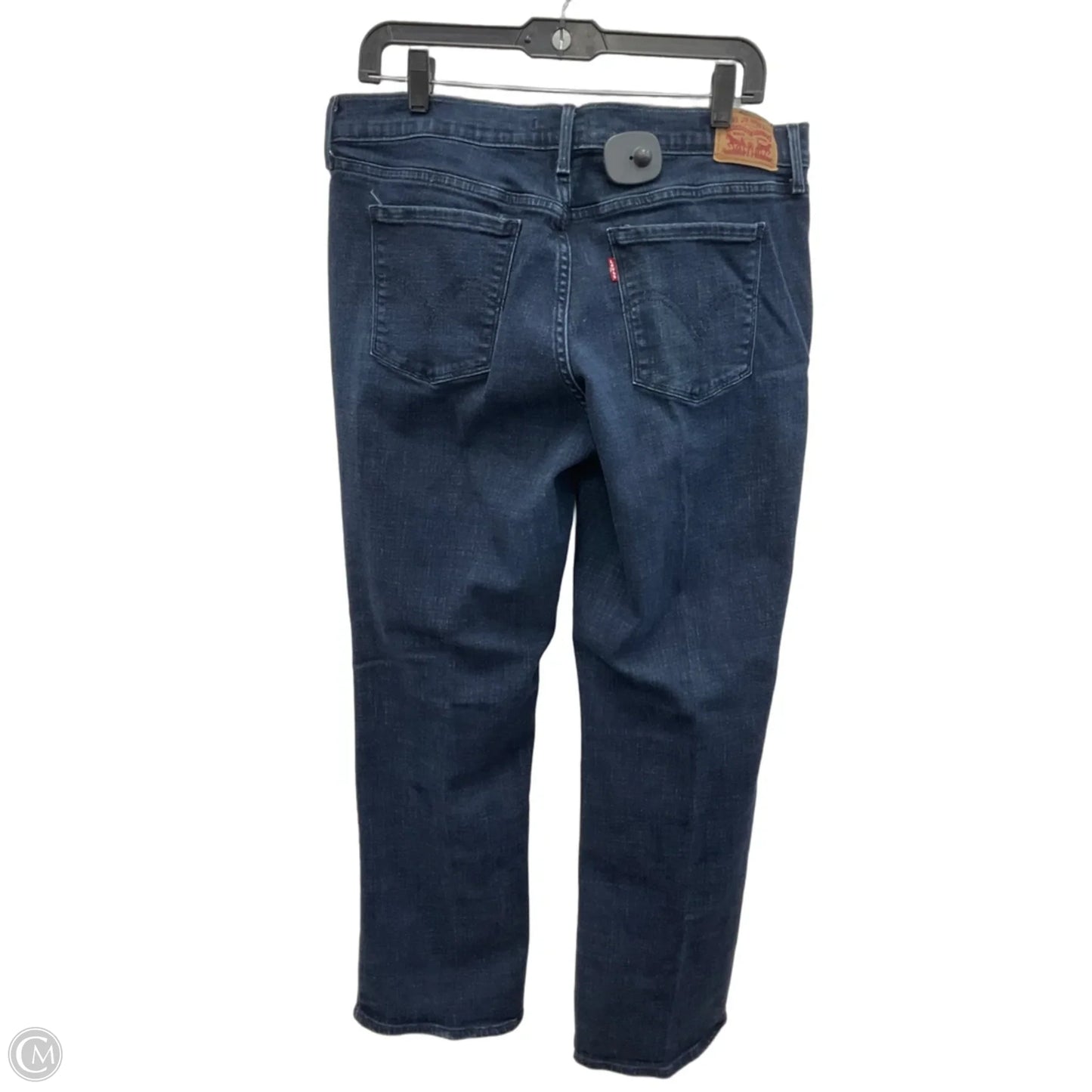 Jeans Straight By Levis In Blue Denim, Size: 10