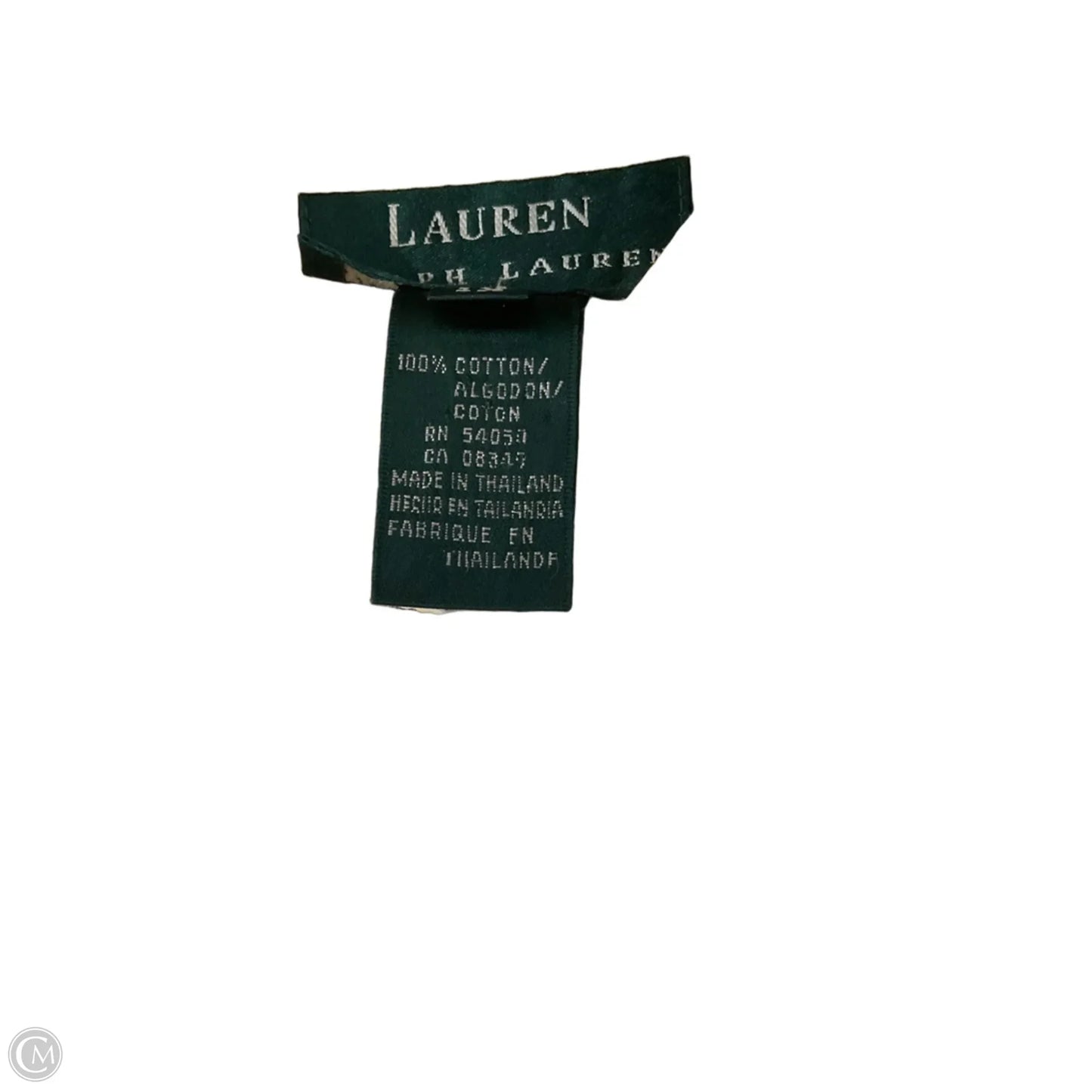 Blouse Long Sleeve By Lauren By Ralph Lauren In Blue & Yellow, Size: 1x