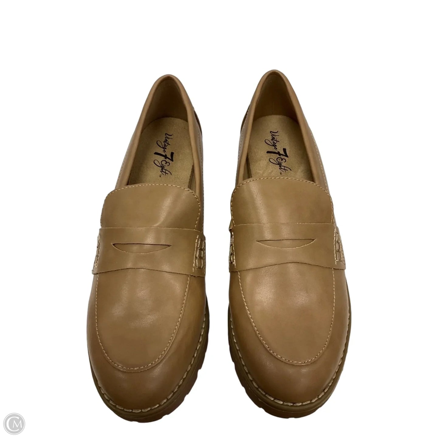 Shoes Flats By Clothes Mentor In Tan, Size: 8.5